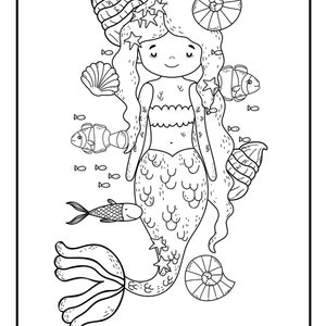 INSTANT DOWNLOAD Intricate Mermaid Coloring Pages | 41 Pages | Digital ...