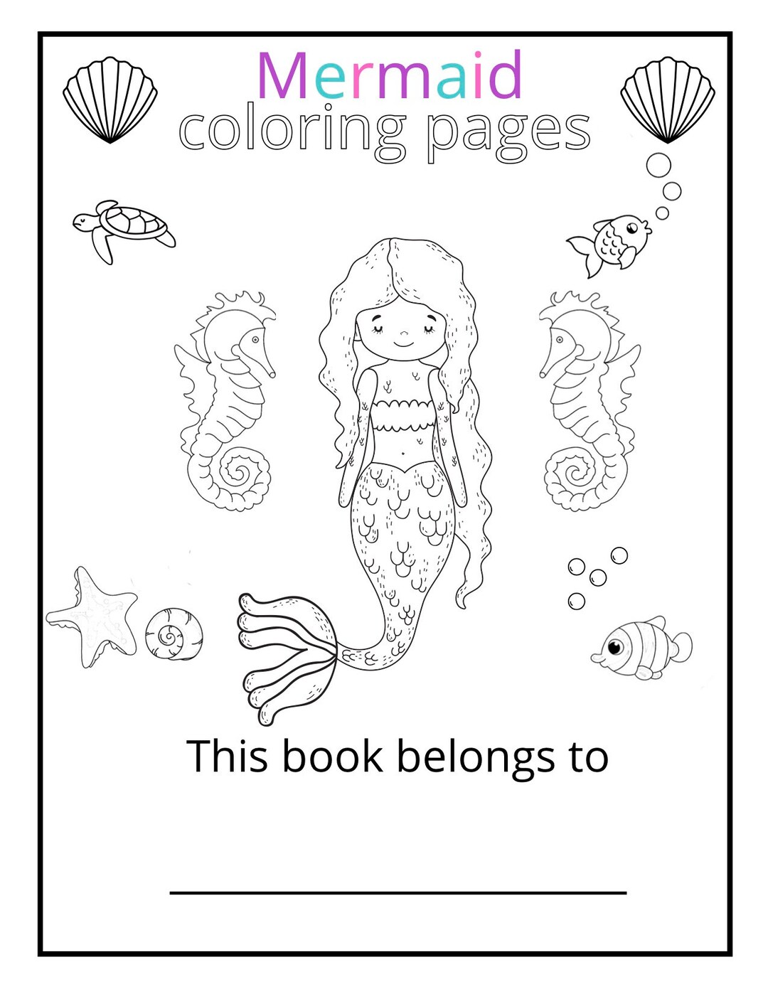INSTANT DOWNLOAD Intricate Mermaid Coloring Pages 41 Pages - Etsy