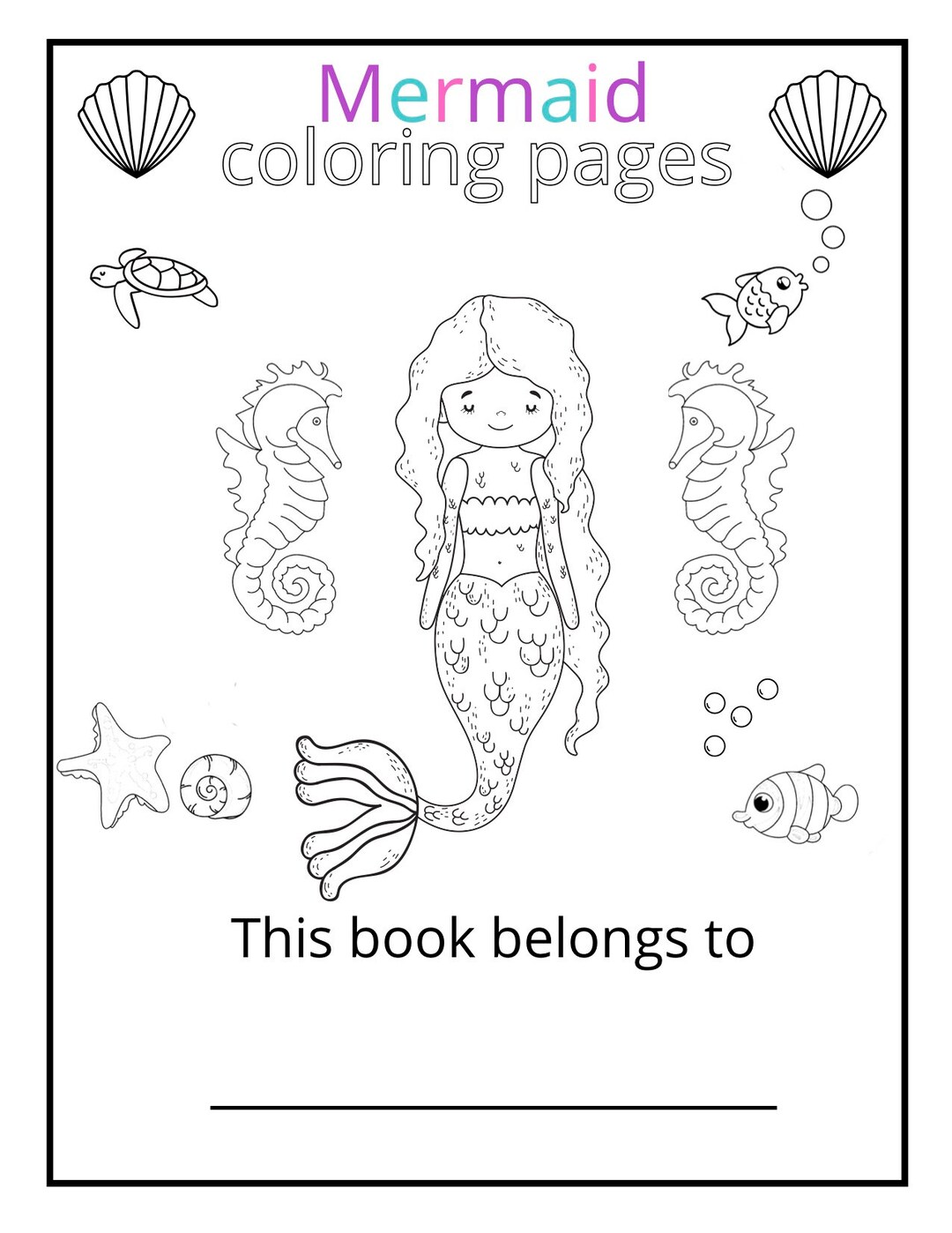 INSTANT DOWNLOAD Intricate Mermaid Coloring Pages | 41 Pages | Digital ...