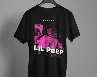 Lil Peep Pink Hellboy T-Shirt (Lil Peep Hellboy, Lil Peep T-Shirt, Lil Peep Ästhetisches T-Shirt)