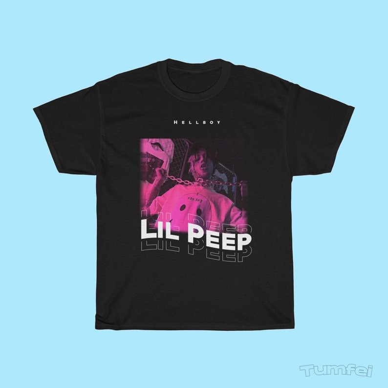 Lil Peep Hellboy Pink Camo Hoodie Wool Jacket