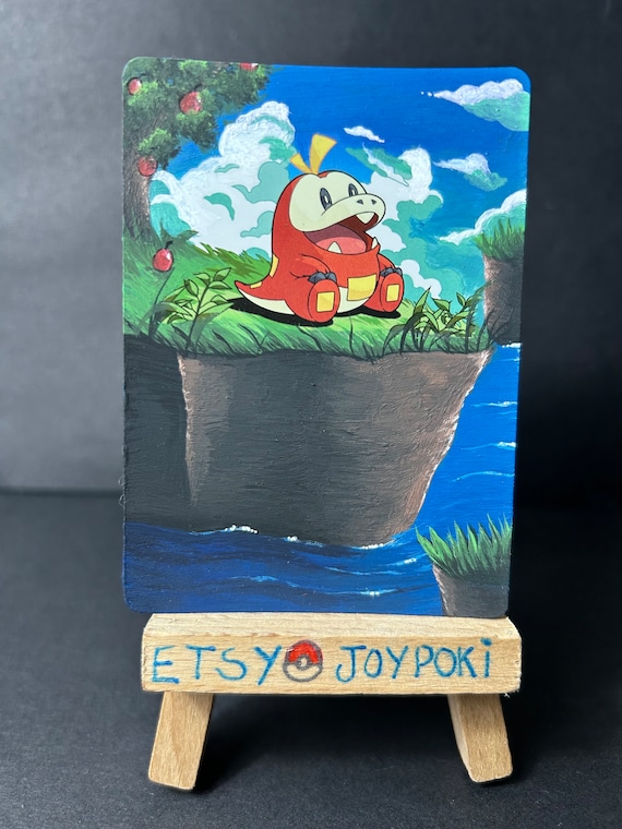 Hand Painted Fuecoco Pokemon Card Alter! - Etsy Hand Painted Fuecoco Pokemon Card Alter! - Etsy
