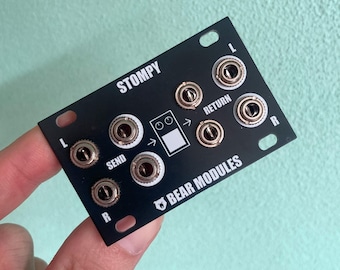 STOMPY STEREO 1U - stereo pedal interface for eurorack