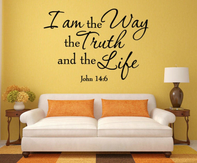 Bible Verse Wall Decals Christian Quote Vinyl Wall Art Etsy