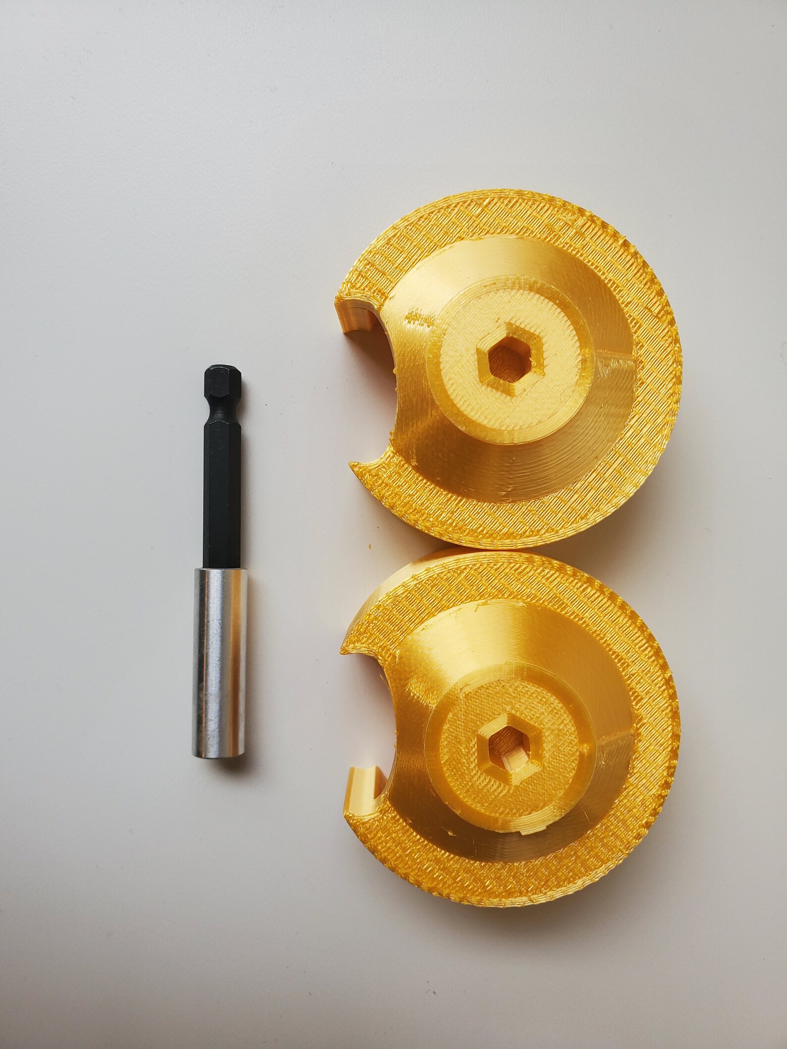 Two Addi Knitting Machine Drill Adapter 1 Metal Shaft Etsy