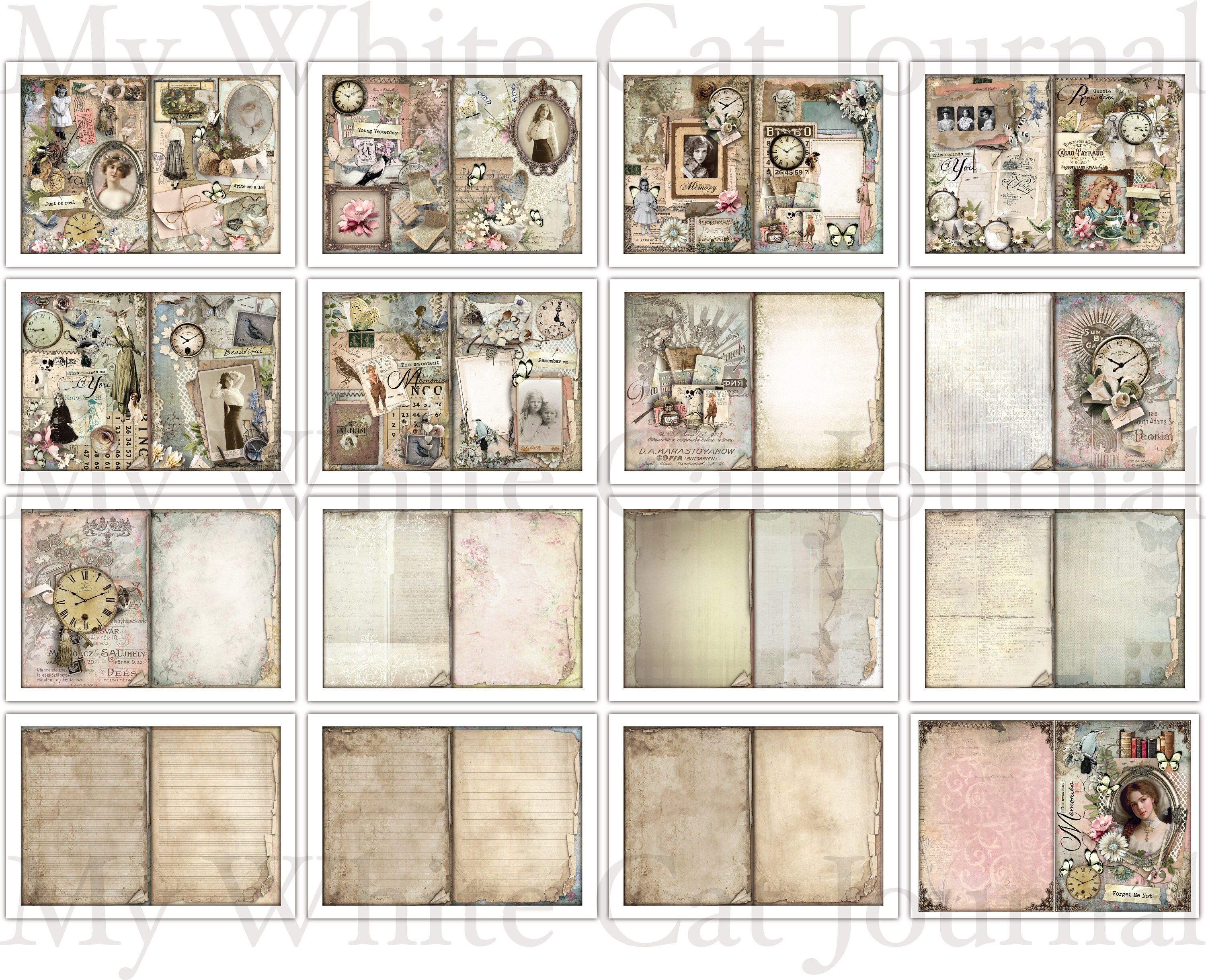 Junk Journal Printable Victorian Junk Journal Kit Craft - Etsy Australia