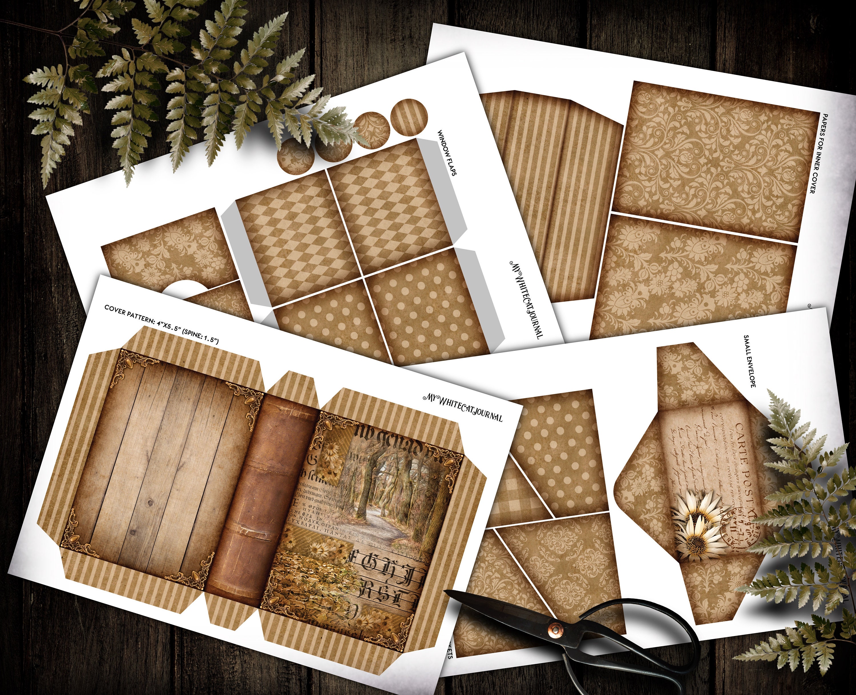 Junk Journal Autumn Printable Mini Junk Journal Kit - Etsy