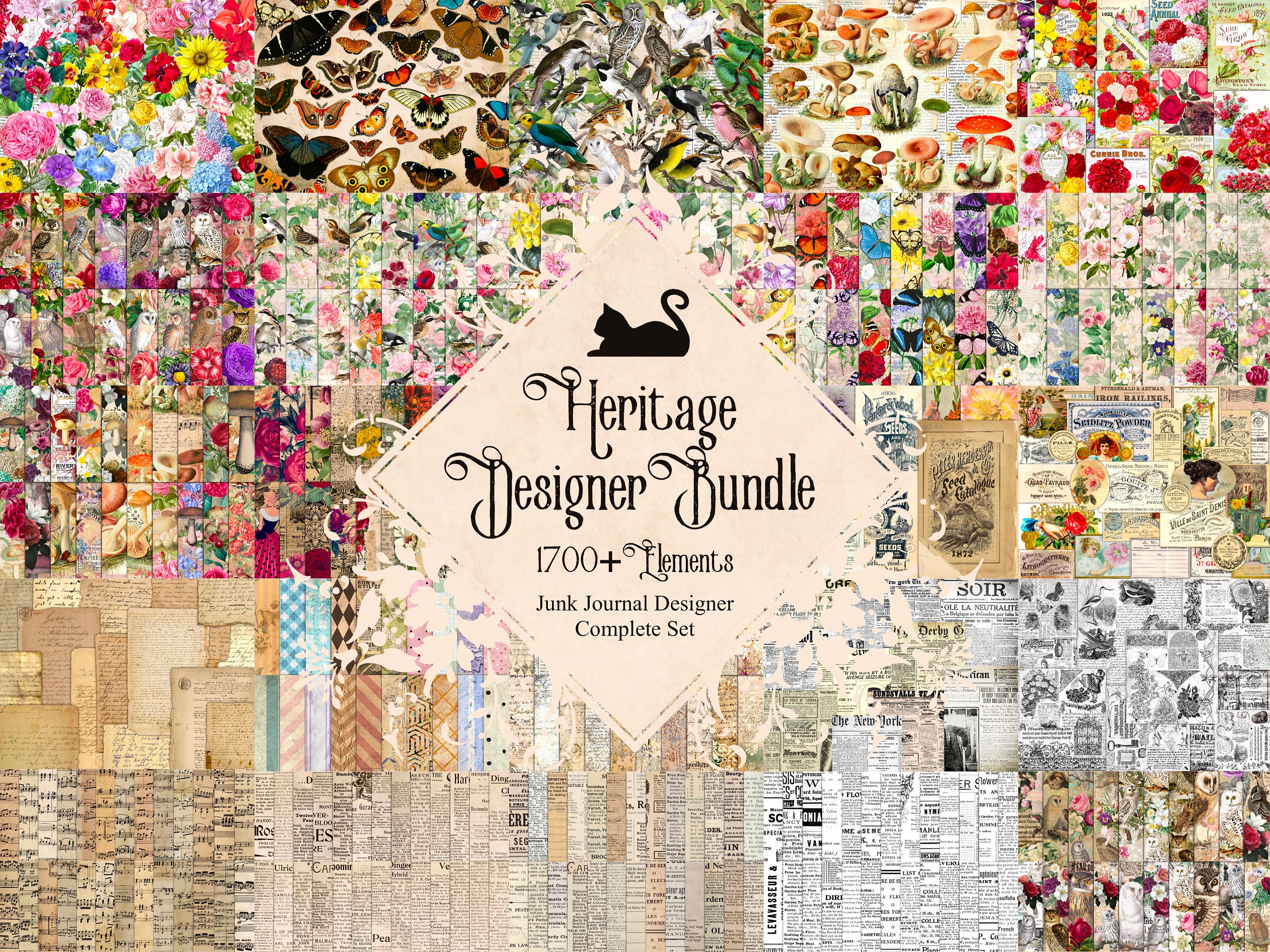 1700 Graphics Bundle, Ephemera, Clipart, Collage Paper, Seamless Patterns, Old Paper, Texture, Printable, Junk Journal Kit, Digital Download - Etsy 1700 Graphics Bundle, Ephemera, Clipart, Collage Paper, Seamless Patterns, Old Paper, Texture, Printable, Junk Journal Kit, Digital Download - Etsy