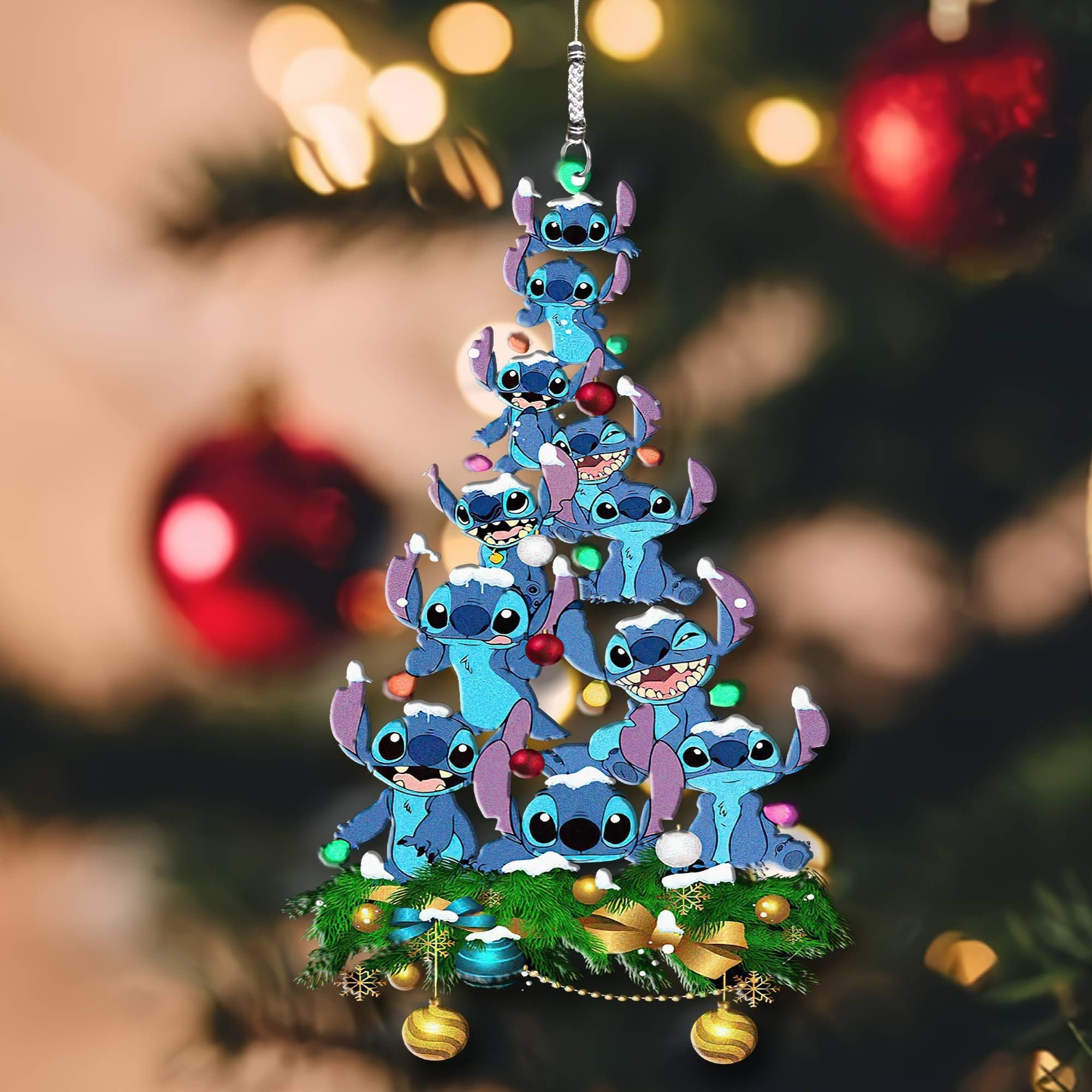 Stitch Christmas Tree Ornament, Stitch Ornament, Disney Christmas Ornament