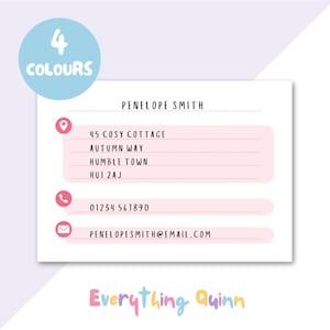 Blank Address Index Cards. Contact Details Organisation. Notelet Address Refill Cards. Contact Cards To Fill In. Blank Address Book Cards.