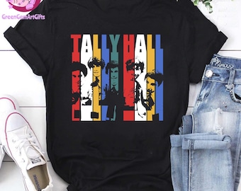 Tally Hall Retro Vintage Shirt, Vintage Band Tee, Color Block Indie Rock Tee, Funny Music Band Shirt, Fan Art Gift for Tally Hall Lovers