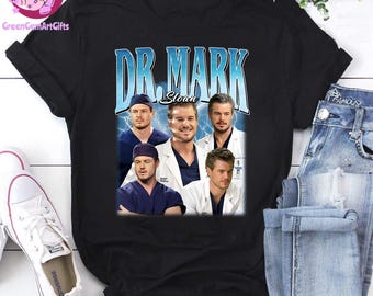 Retro Dr. Mark Sloan Bootleg Vintage Shirt, Grey’s Anatomy Bootleg Vintage Tee, McSteamy Retro Graphic Unisex Top, Medical Drama Fan Gift