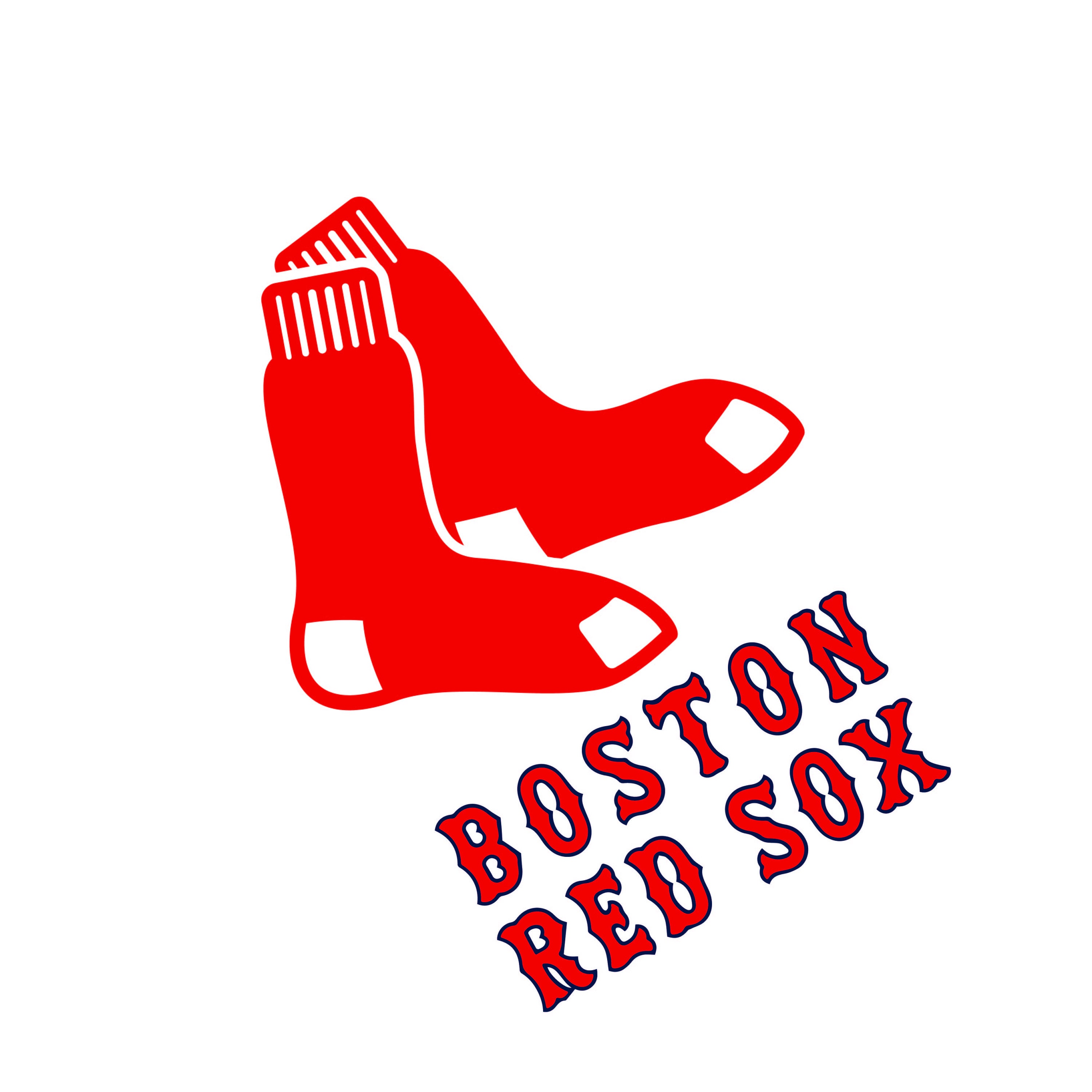 Red Sox Socks Logo Vector
