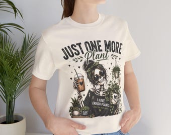 Skeleton Plant Lover Shirt | Goth Plant Mom Tee