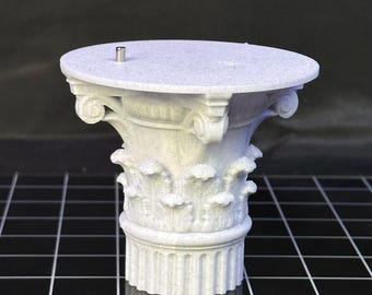 Greco Roman column action figure stand