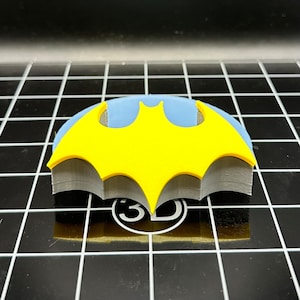 Nocturnal female hero comic logo action figure stand