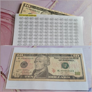 Savings Challenge Envelopes