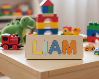 kids name puzzles, Montessori puzzle