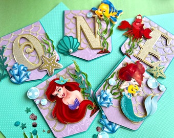 Little Mermaid Banner, Little Mermaid Party, Ariel Birthday Banner, Mermaid Banner Mermaid Birthday, Mermaid Decoration, Under the Sea party