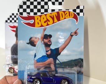 Personalized Hot Wheels Packaging,  Personalized photo toy car, Custom Photo Collector Card, Father's Day Gift, car collector, Gifts for dad