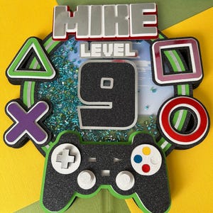 Gamer cake topper