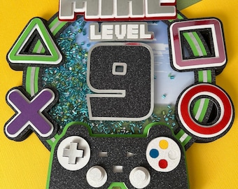 Gamer cake topper