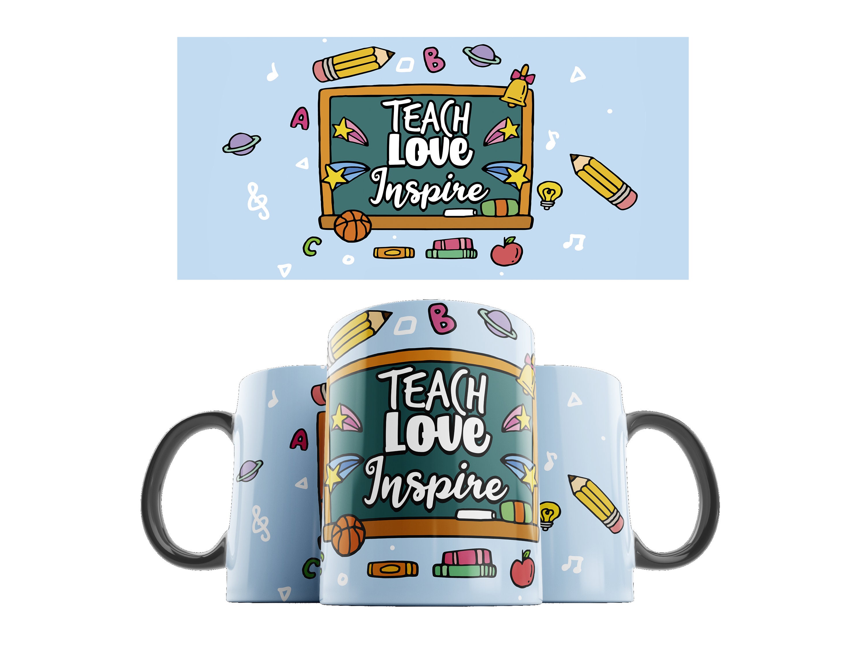 Teacher MUG TEMPLATE Digital download sublimation mug Etsy