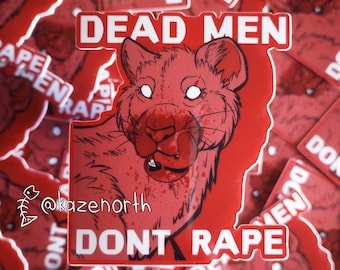 Dead Men Sticker | Lioness Sticker | Femenist Stickers