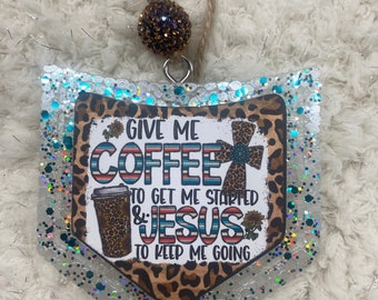 Car Freshie, Freshie, Pocket Freshie, Gifts for Her, Gifts for Him, Stocking Stuffer, Cow Print, Leopard, Cheetah, Coffee, Jesus