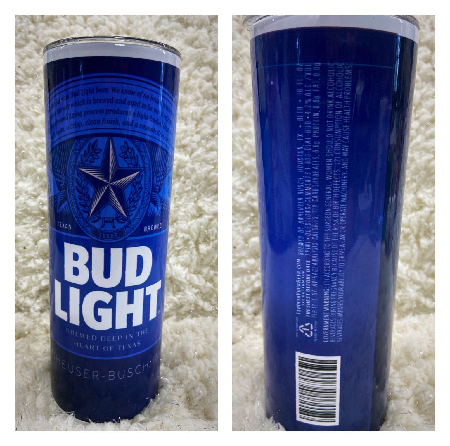 Beer Can, Tumbler, Beer Cup, Budweiser, Bud Light, Miller Lite