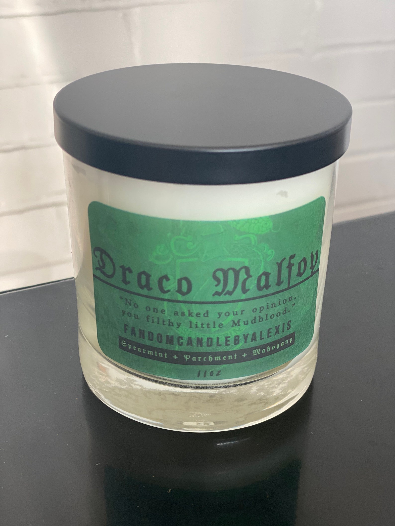 Draco Malfoy Candle Harry Potter Etsy