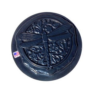 AUTUMN DIY Series Dragonfly Round Stepping Stone Mold, Concrete Cement Mold, Stepping Stones for Garden Walkway, DIY Walkway Stepping Stones