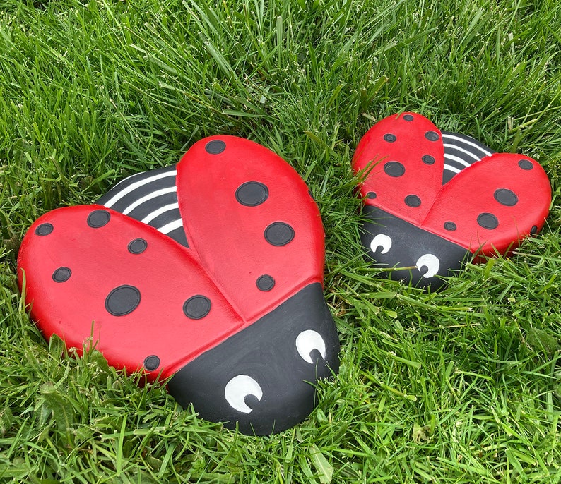 AUTUMN Ladybug Stepping Stone Mold Concrete Cement Form DIY Etsy