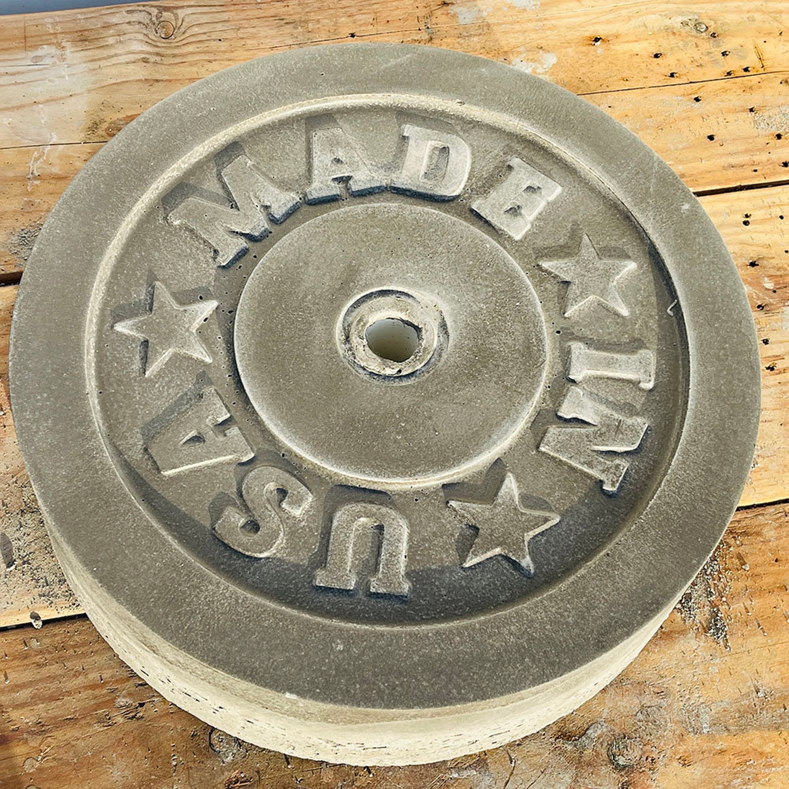 Made in USA 2545 LB Concrete Cement Weight Plate Mold Mold Etsy