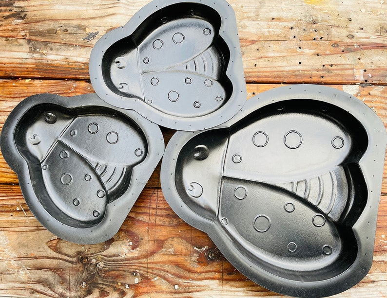 AUTUMN Ladybug Stepping Stone Mold Concrete Cement Form DIY Etsy