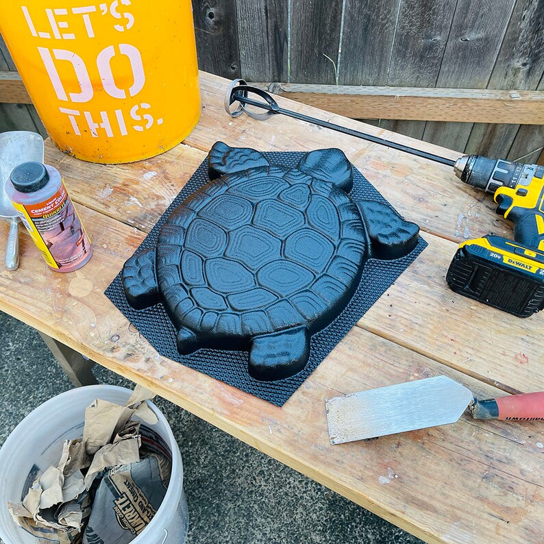 AUTUMN Turtle Stepping Stone Mold Concrete Cement Mold Etsy