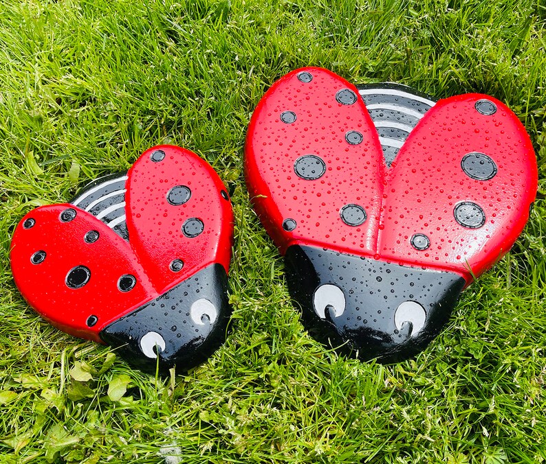 AUTUMN Ladybug Stepping Stone Mold Concrete Cement Form DIY Etsy