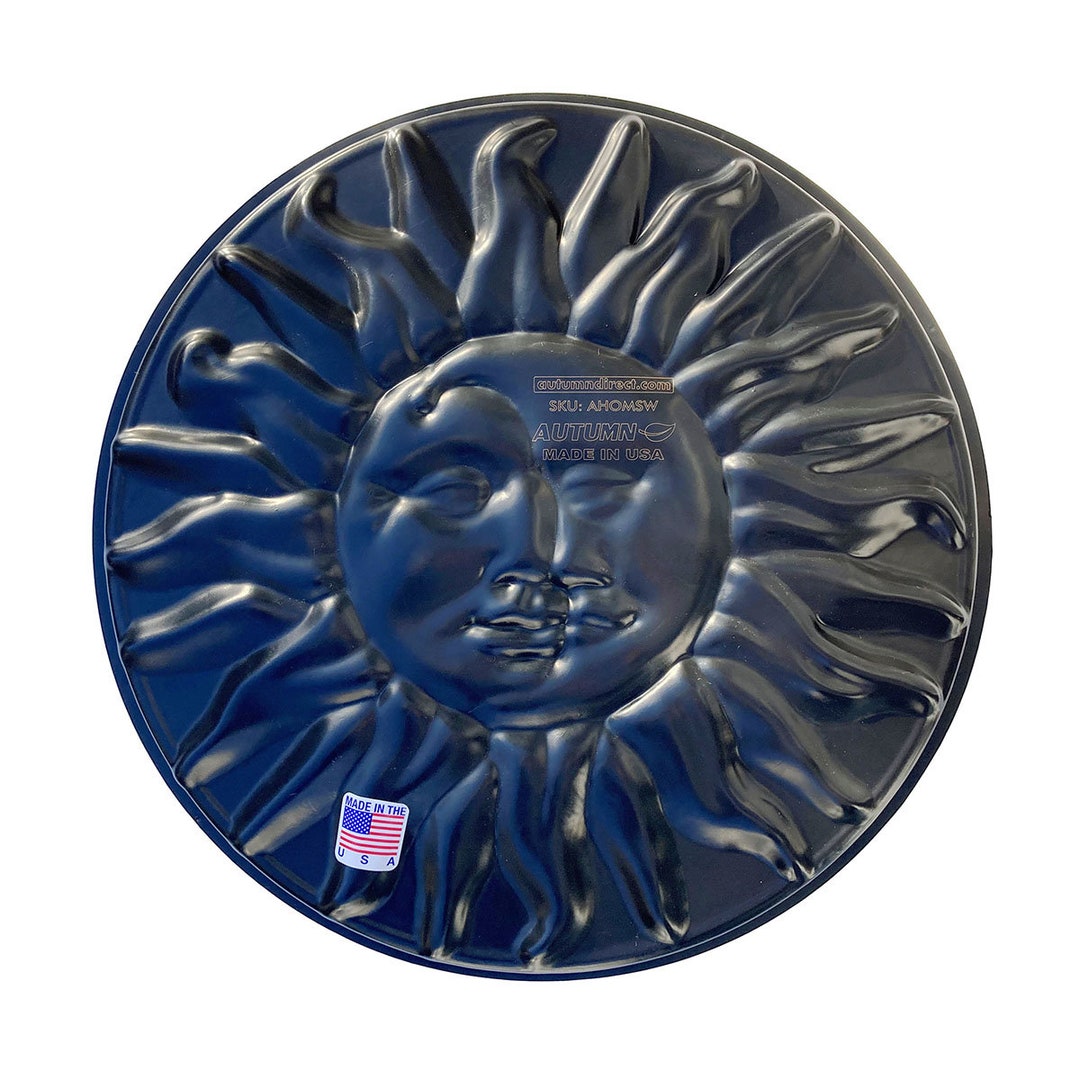 AUTUMN Sun and Moon Garden Decor Mold, Cement Wall Plaque Mold, Sun&moon Faces Form for Garden