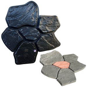 AUTUMN DIY Series Flagstone Molds for Concrete, Paver Concrete Mold, Cement Mold, Garden Decor Mold