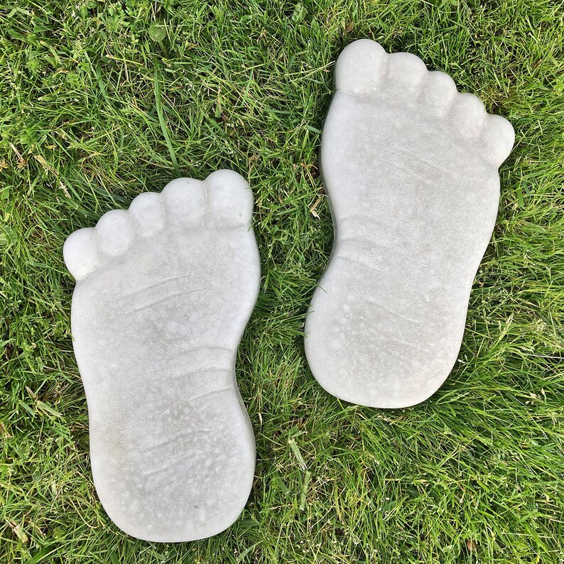 AUTUMN Footprint Stepping Stone Mold Concrete Cement Mold Etsy