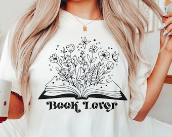 Book Lover Shirt, Bookish Shirt, Booktok Shirt, Bookish Gift, Bookworm Gift, Book Lover T Shirt, Bookstagram Shirt, Floral Book Shirt