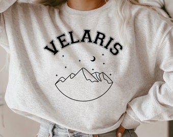 Velaris Night Court Sweatshirt, Velaris Shirt, The Night Court Shirt, A Court of Thorns and Roses, Sarah J Maas, Bookish Gift, High Lady
