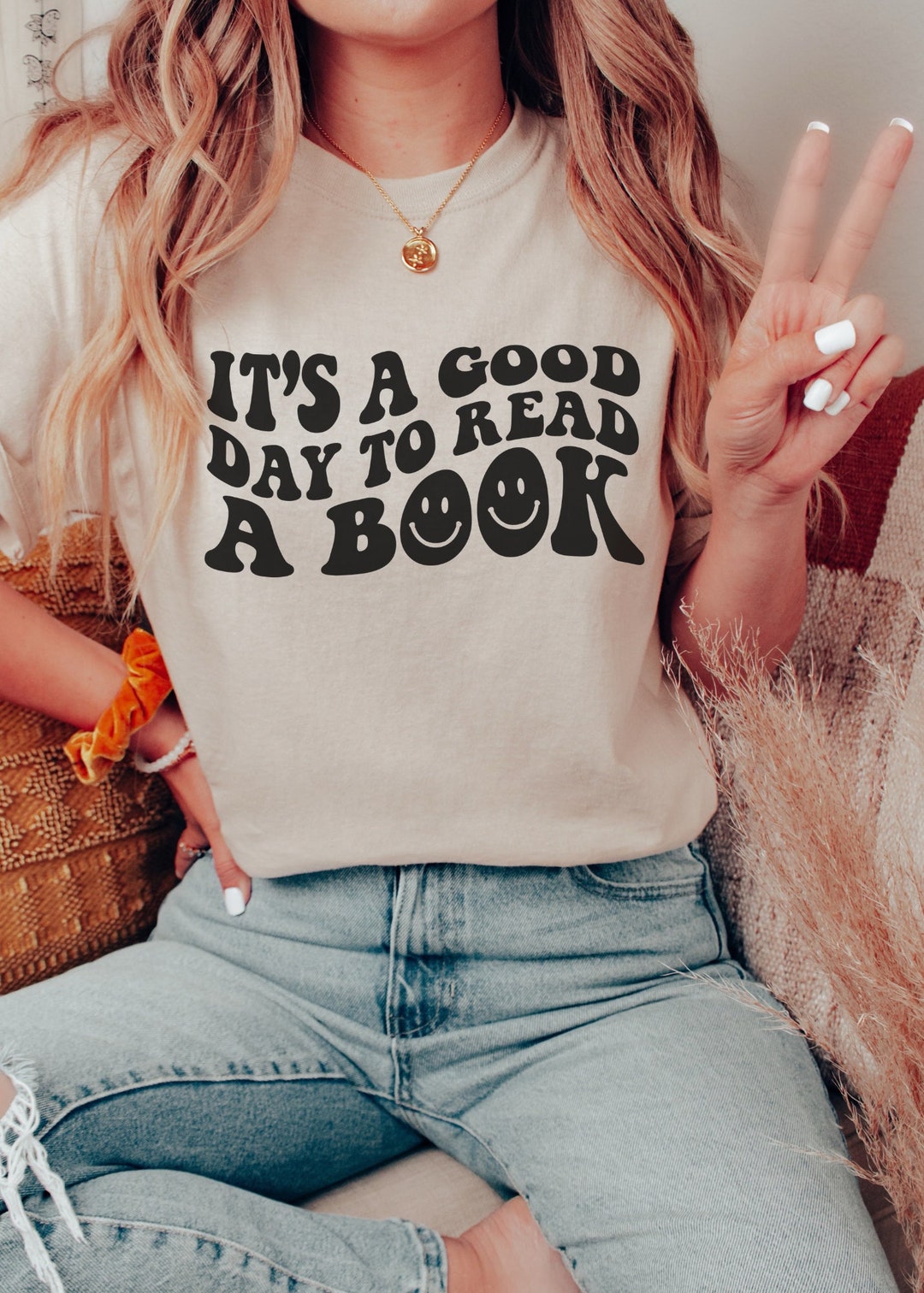 It's A Good Day to Read a Book Shirt TBR Book Stack - Etsy