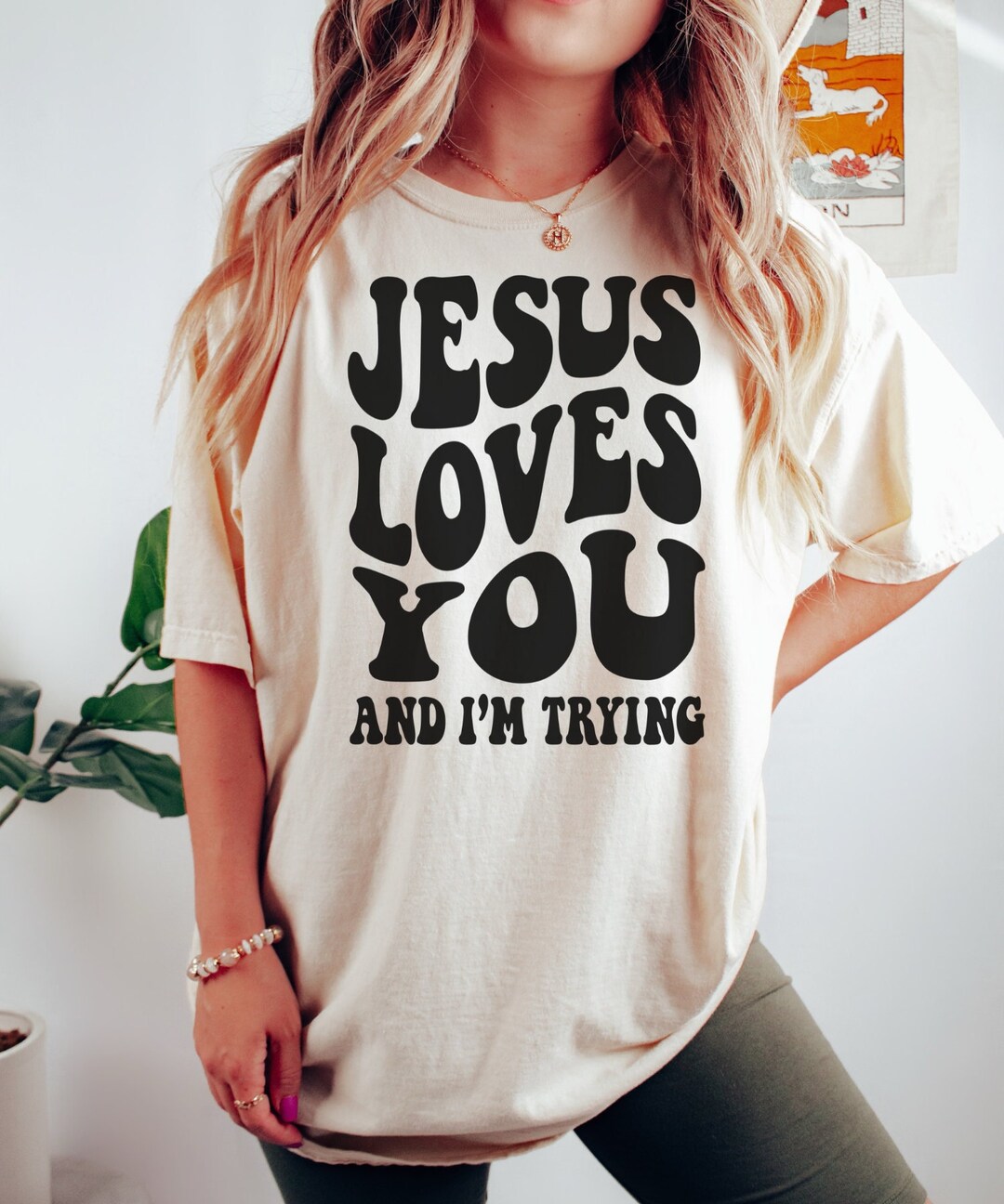 Jesus Loves You and I'm Trying Shirt, Christian Shirt, Jesus is King ...