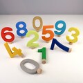 Number plugs, colored, individually | Accessories for birthday chains, birthday spirals, birthday rings | Birthday plugs for decoration