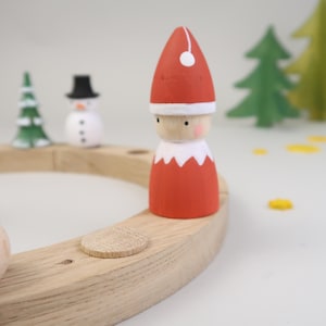 Steckfiguren holzring weihnachten