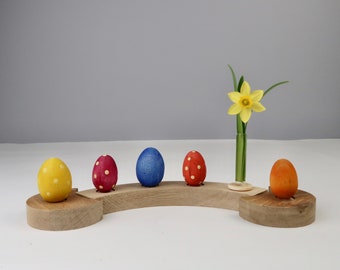 Wooden Easter eggs for your seasonal table in spring | colorful Easter decorations | Plug-in figure for your birthday wreath and birthday ring
