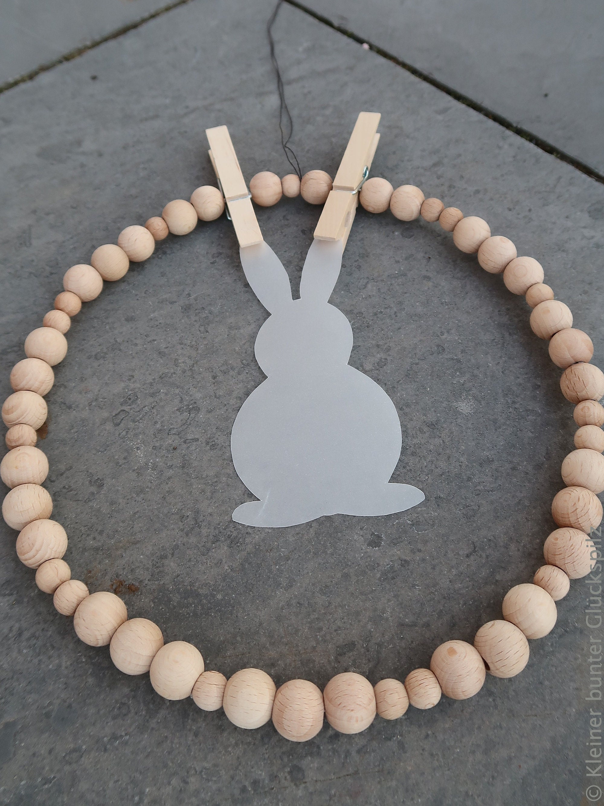 2 Boho Quastengirlanden - Holzperlen Kranz Mit Spitze & Blüten In Pastellfarben