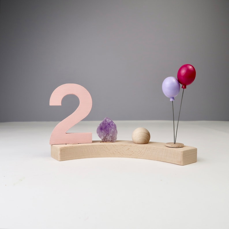 Luftballons Deko 1. Geburtstag und Party Kindergeburtstag: Stecker Geburtstagsring passend für viele Geburtstagszüge & Geburtstagskränze Bild 3