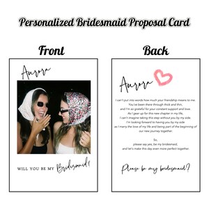 Custom Bridesmaid Proposal Box Set Bridesmaid Proposal Card Maid of ...